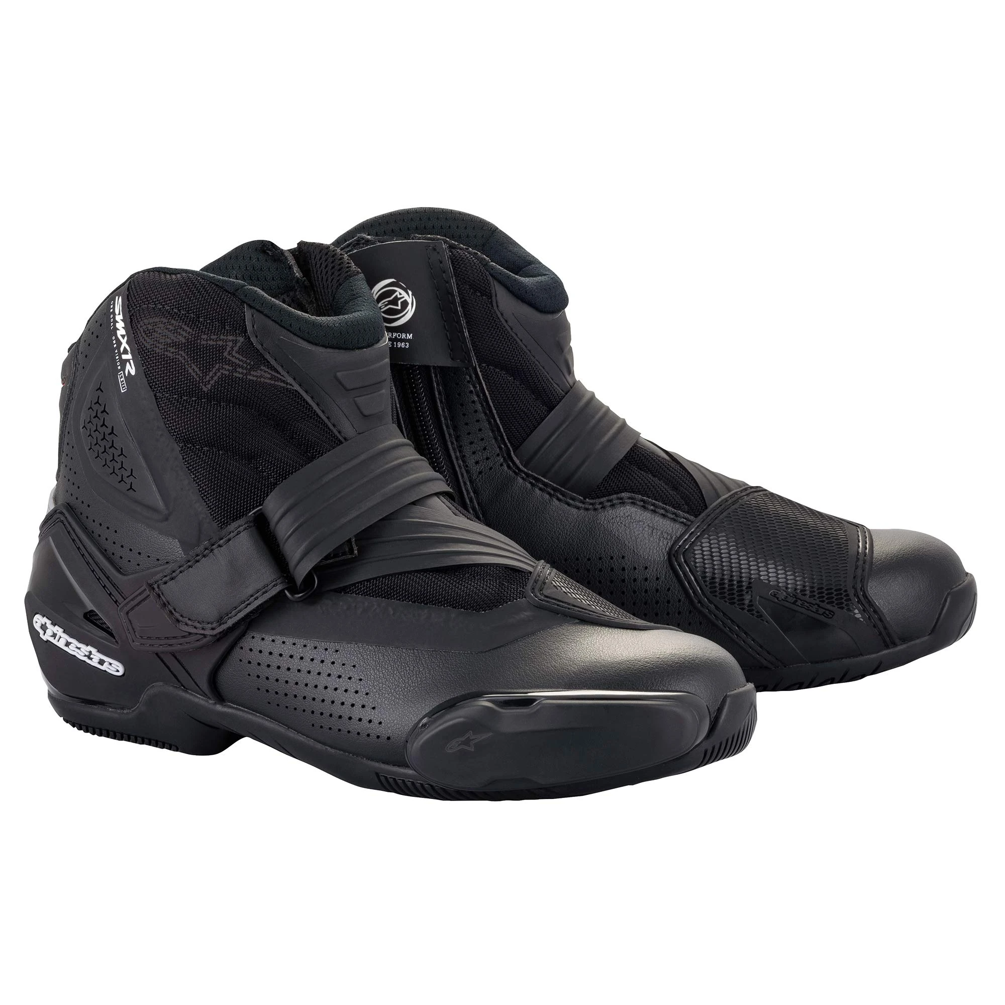 Alpinestars Stella SMX-1 R V2 Vented Women's Motorcycle Shoes (Black, 37)