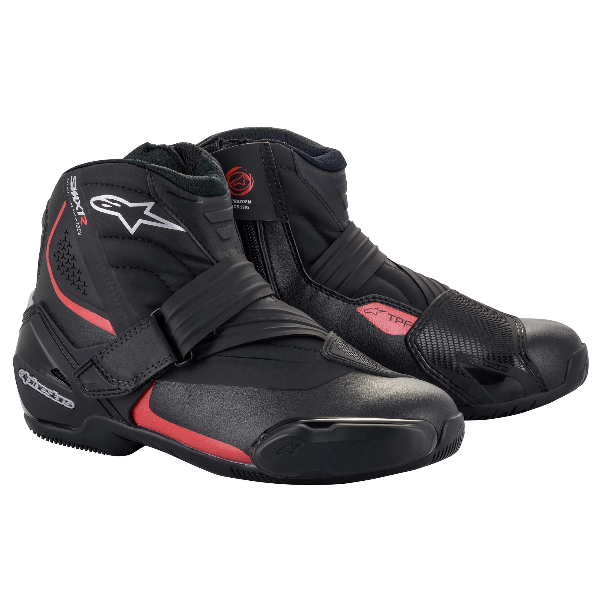 Alpinestars SMX-1 R V2 Boot, Charcoal Neon Coral, 13 UK
