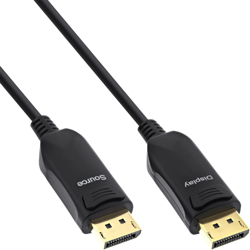 InLine® DisplayPort 1.4 AOC Cable, 8K4K, Black, 15 m
