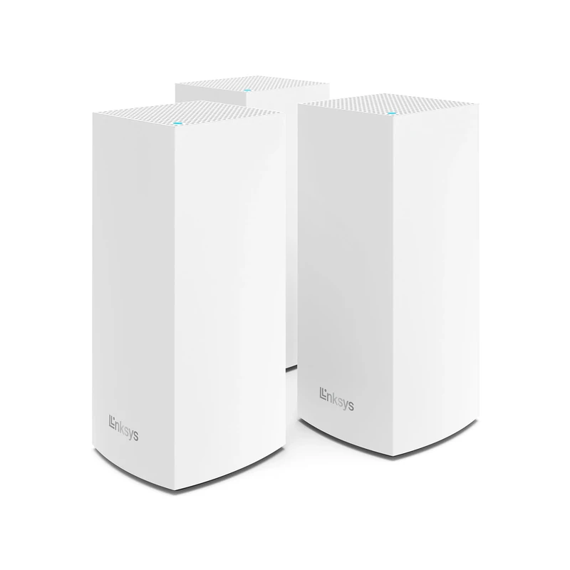 Linksys Velop MX12600 Tri-Band Whole Home Mesh WiFi 6 System (MX4200) WiFi Router, Extender & Booster up to 9000 sq ft, 3.5x Faster Speed for 120+ Devices, MU-MIMO & Parental Controls - 3 Pack, White