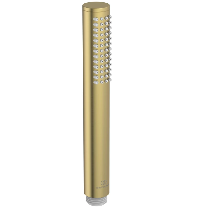 Ideal Standard – Idealrain Atelier Hand Shower, 1-Function Hand Shower Stick Design, Water-Saving Shower Head, EasyClean nozzles, Standard G1/2 Connection Thread, Brushed Gold