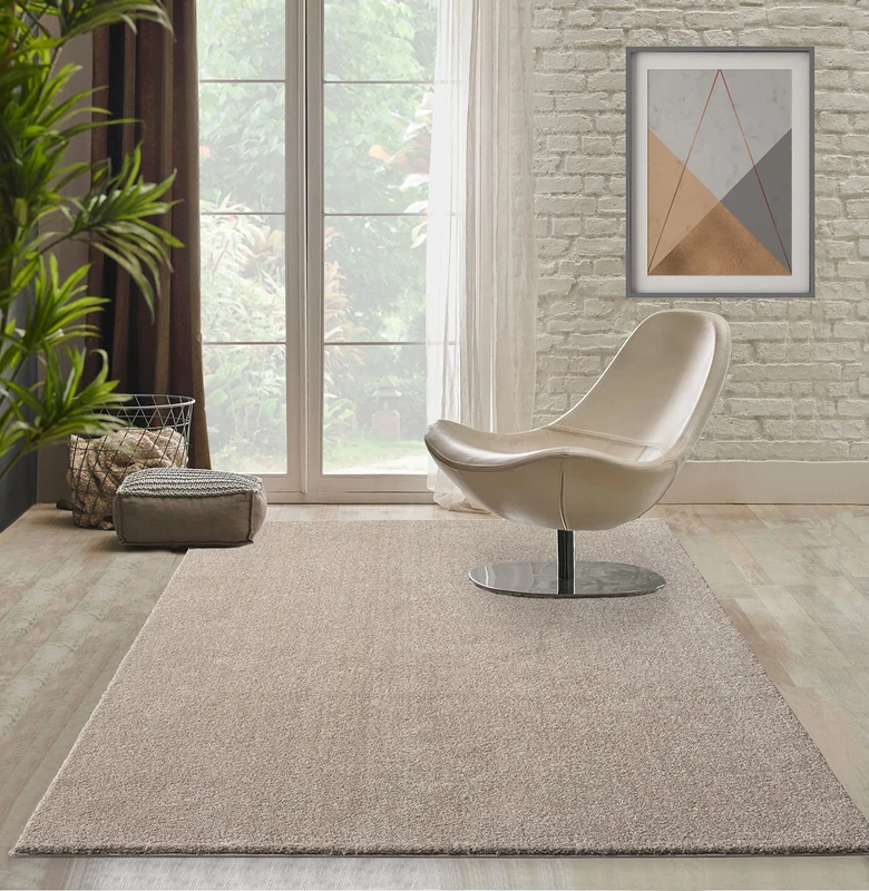 Mia's Teppiche Scarlett Living Room Rug, Short Pile, 160x230 cm, Beige