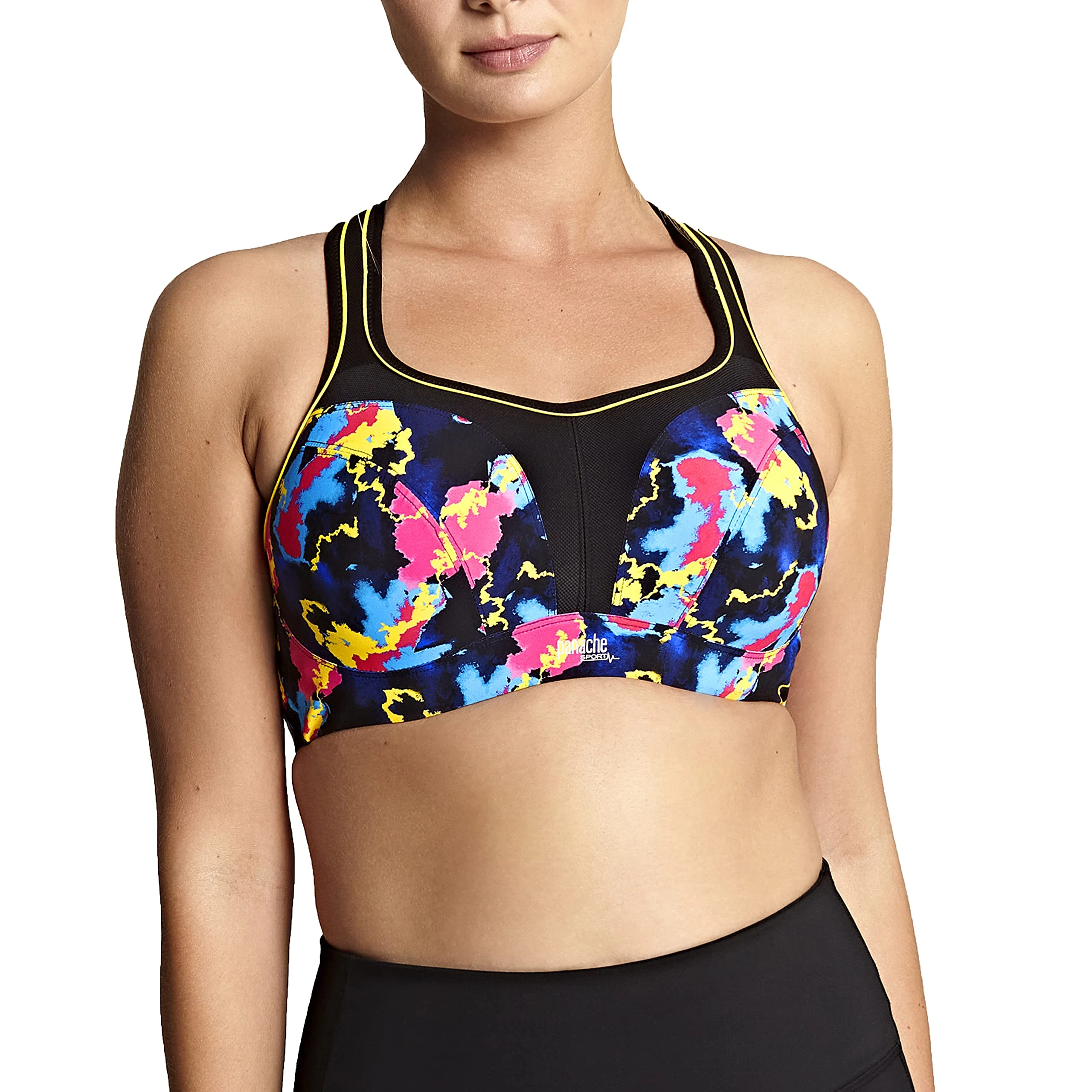 Panache Women's Underwire Sports Bra, Electric Print, 30G