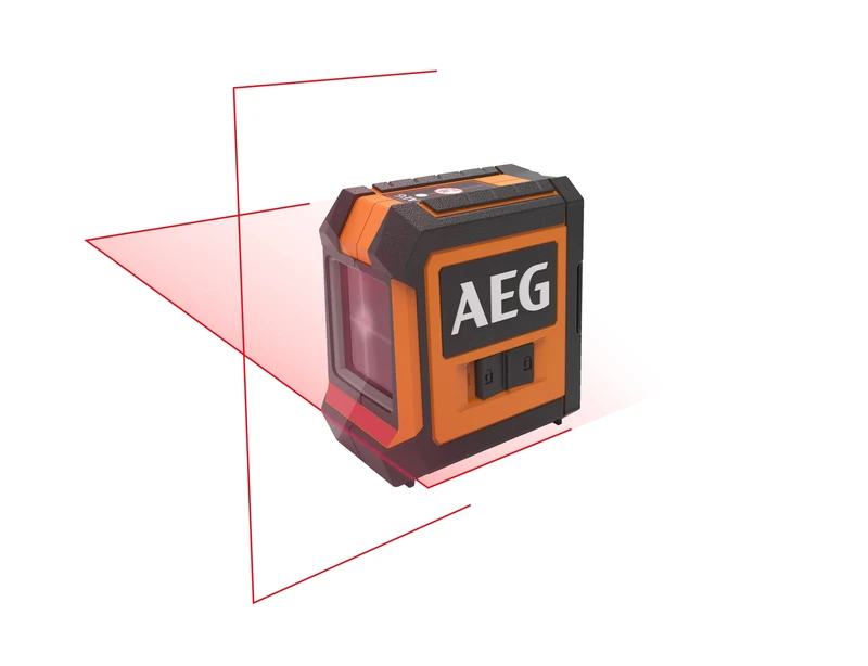 AEG CLR215-B 15m Red Cross Line Laser with Bag Battery Operated - Image 1