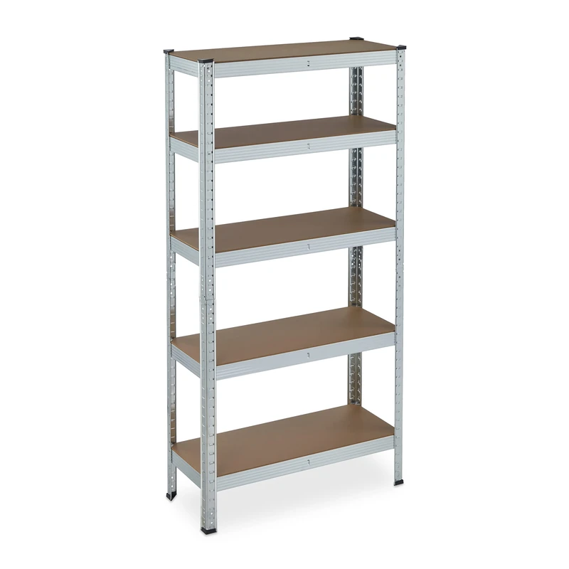Relaxdays Heavy Duty Shelving Unit - Galvanised Steel 875kg Load