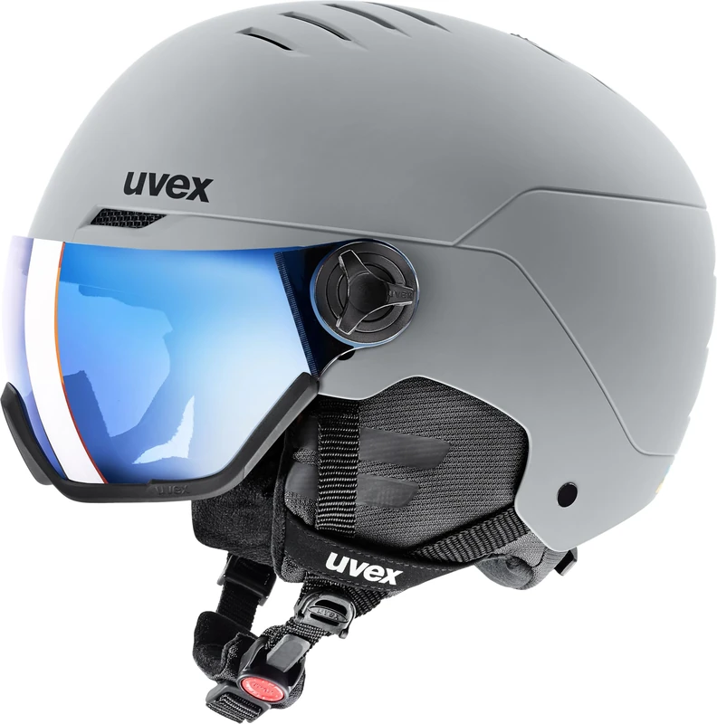 uvex Wanted Visor - Ski Helmet for Men and Women - Visor - Individual Fit - Rhino Matt - 54-58 cm