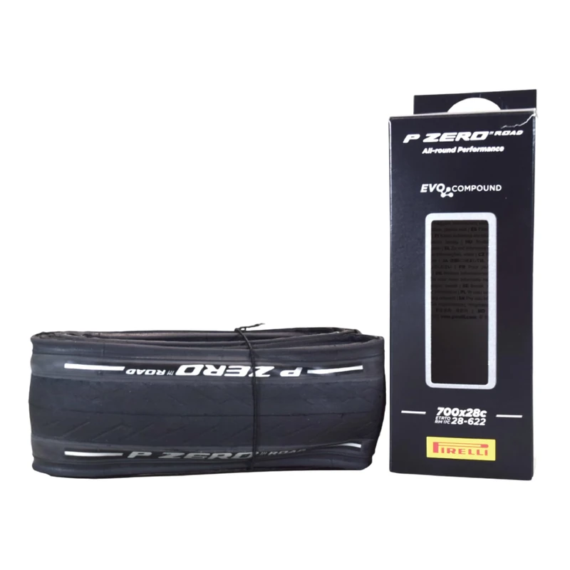 Pirelli P-Zero Folding Road Bike Tyre, Clincher, 700 x 28c, Black