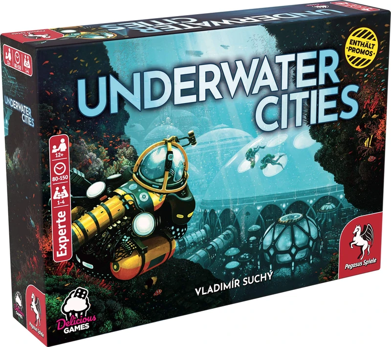 Pegasus Spiele 51905G Underwater Cities (German Edition) Recommended Connoisseur Game 2020