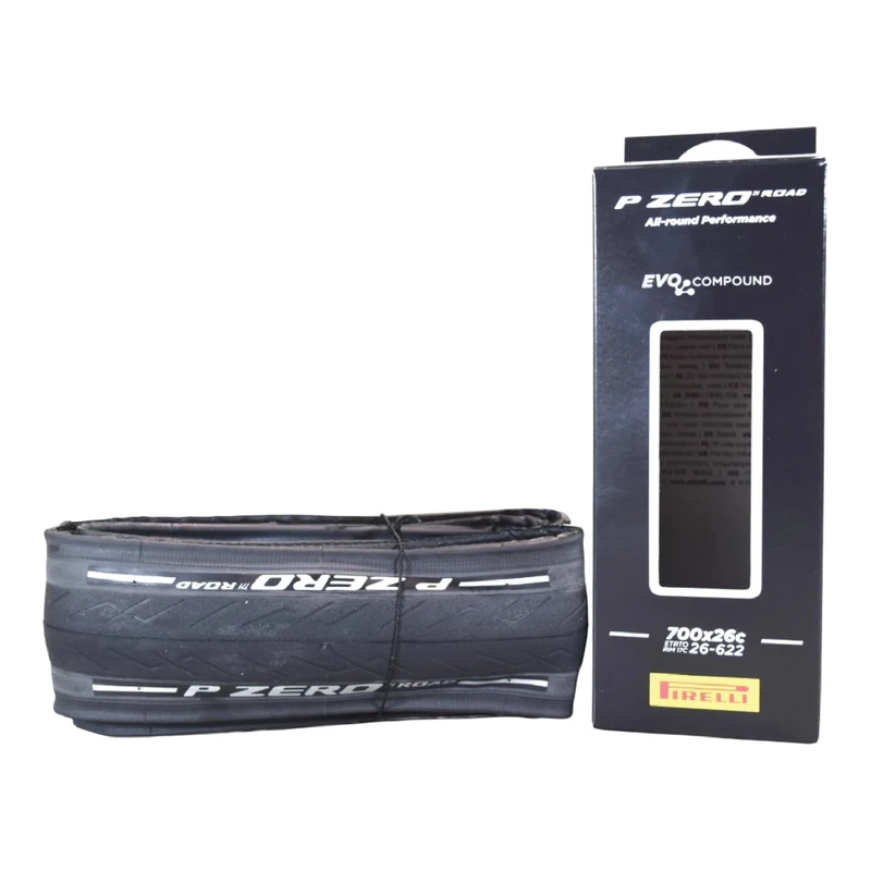 Pirelli P-Zero Folding Road Bike Tyre, Clincher, 700 x 26c, Black