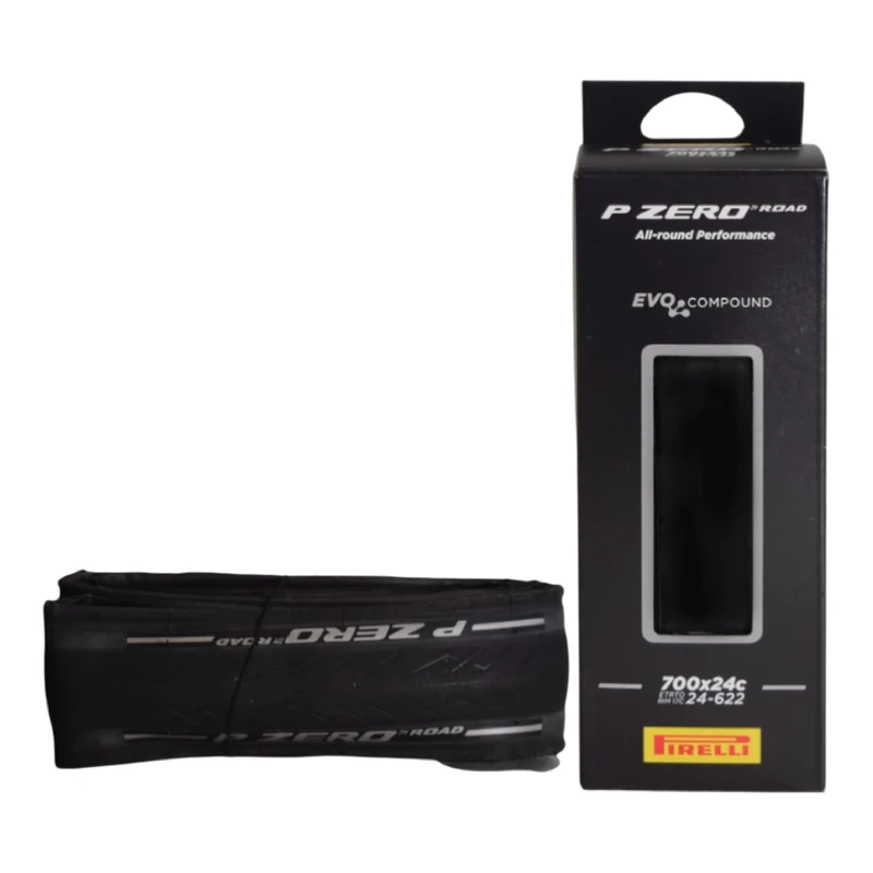 Pirelli P-Zero Folding Road Bike Tyre, Clincher, 700 x 24c, Black
