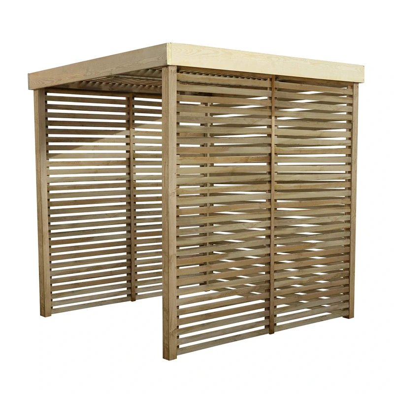 Forest Garden Wooden Modular Pergola with 3 Side Panel Pack | 1.97 x 1.97m | Pressure Treated
