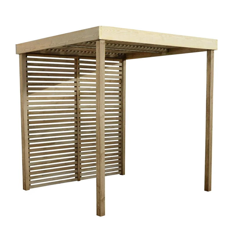 Forest Garden Modular Pergola with 1 Side Panel Pack