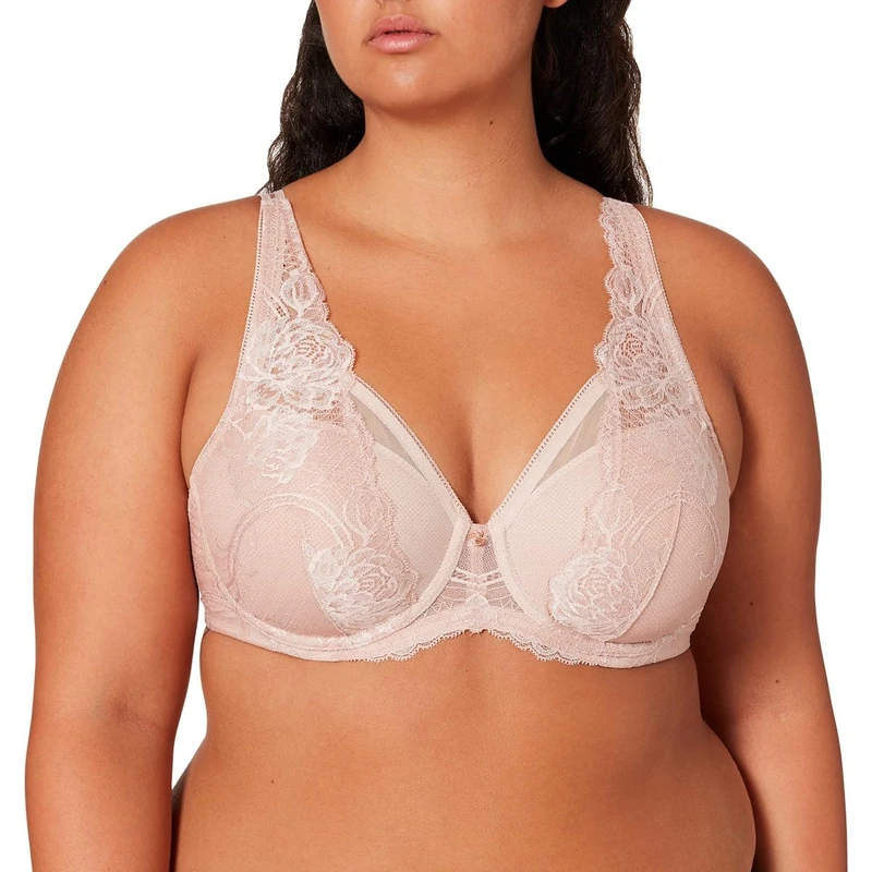 Triumph Wild Peony Florale Wp, Molded Bra Women's, Pink Pearl, 42DD