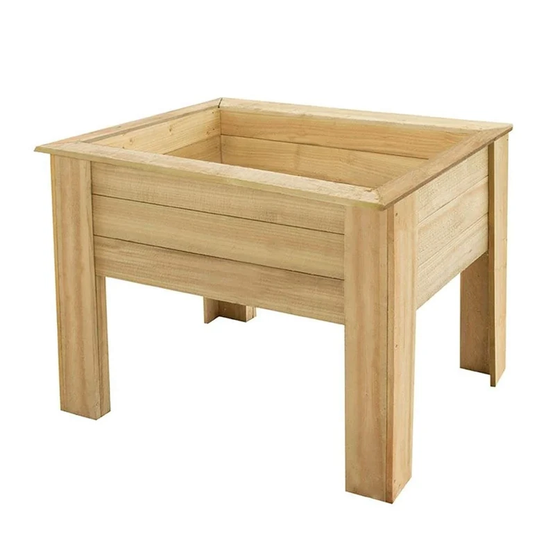 Forest Garden Wooden Kitchen Garden Planter - 1m