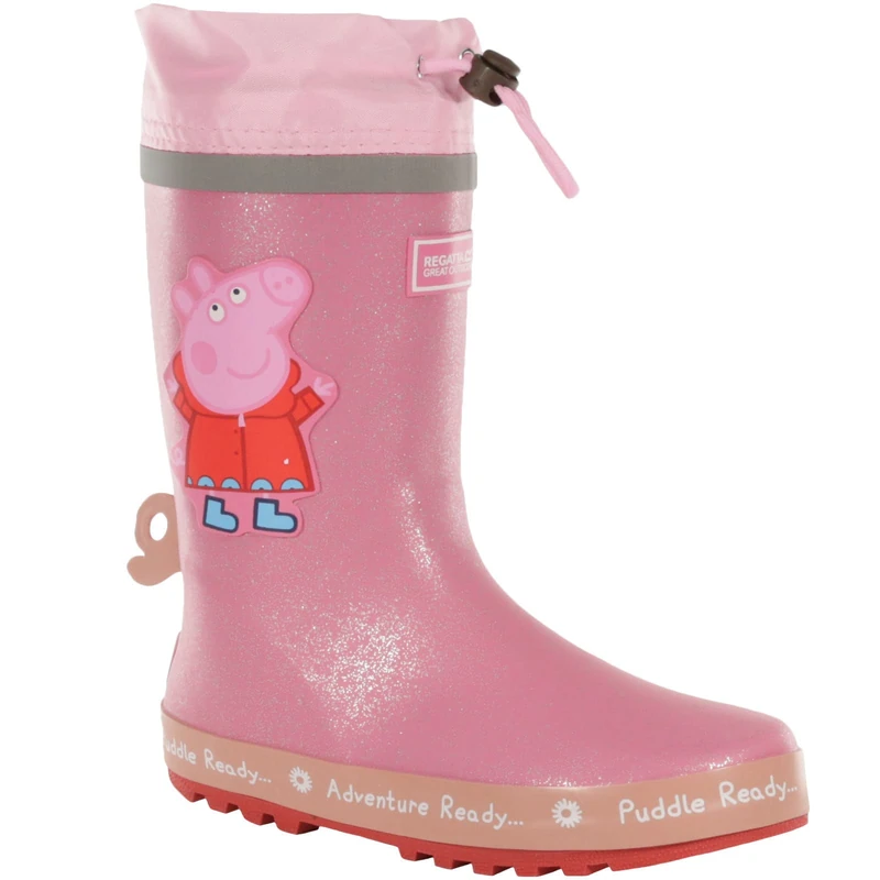 Regatta Peppa Pig Puddle Wellington-Peppa Pink-UK3