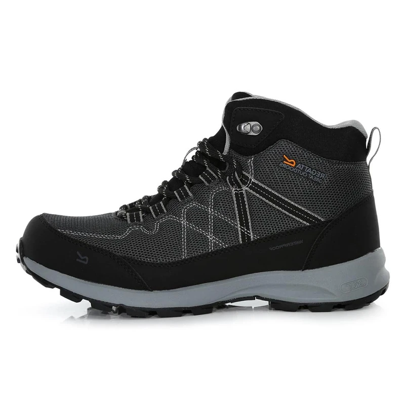 Regatta Mens Lite Waterproof And Breathable Walking Boots Black/Dark Steel 11 UK