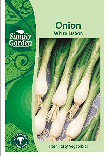 Simply Garden Onion White Lisbon Fresh Vegetable Seeds Root Grow Your Own Garden