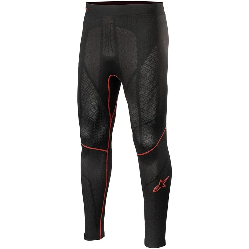 Alpinestars Ride Tech V2 Bottom Summer Trousers, Breathable Thermoactive Functional Underwear, Thermal Underwear for Men and Women, Black/Red, Size M/L