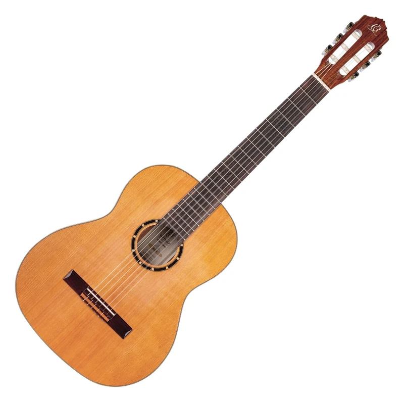 Ortega Guitars 4/4 Classical Guitar – Family Series – Including Gig Bag – Cedar, Mahogany, Gloss Natural (R122G)