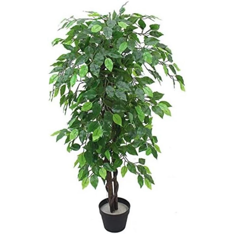 Leaf Artificial Tree/Plant, Green XL Bushy Ficus, 120 cm