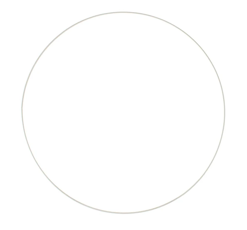 GLOREX 6 1294 213 Metal Ring for Crafts with Diameter Approx. 60 cm Coated in White Ideal for Dream Catchers, Macrame, Wall Decoration and Floristry - Image 1