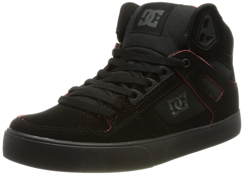 Dc Shoes Men's Pure High-top Sneaker, Black Battleship Armor, 8 UK