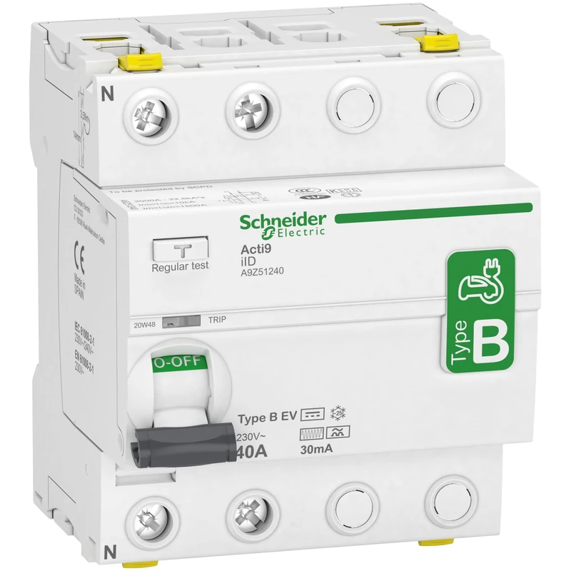 SCHNEIDER ELECTRIC Acti9 - Iid 2P 40A 30mA B EV - Image 1