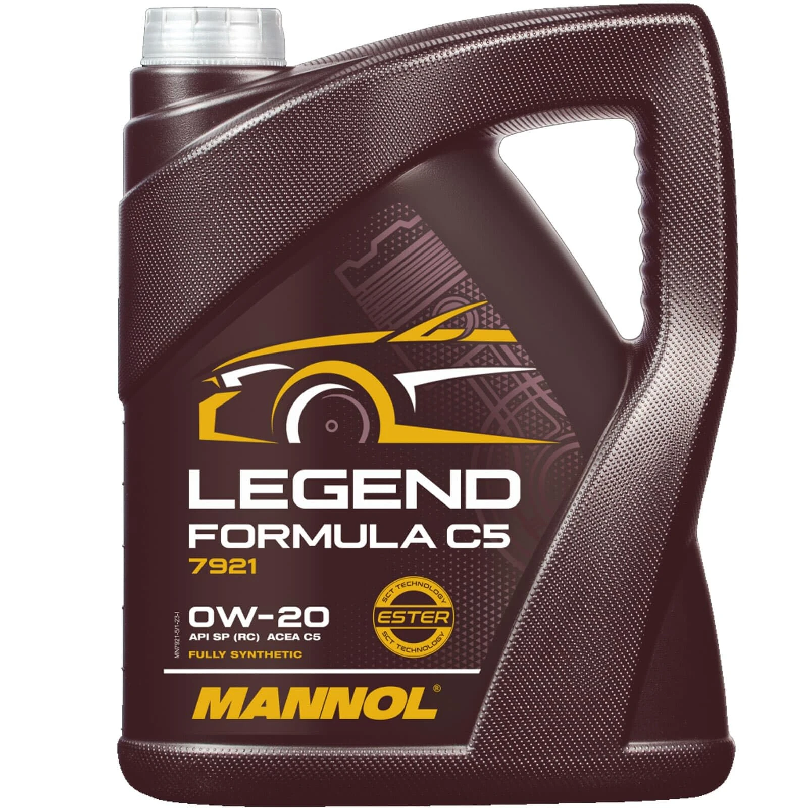 Mannol 5 Litres Legend Formula C5 0W-20 Engine Oil 7921 ACEA C5 Bi-Synthetic PAO And Ester Technology
