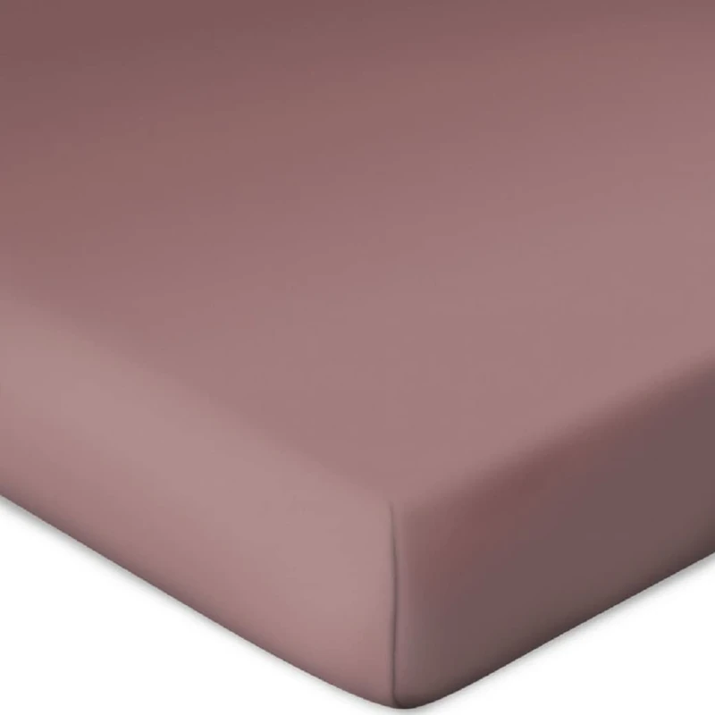 Bassetti Topper Fango 579 9302394 Fitted Sheet Plain Cotton and Elastane 140 x 200 cm / 160 x 220 cm