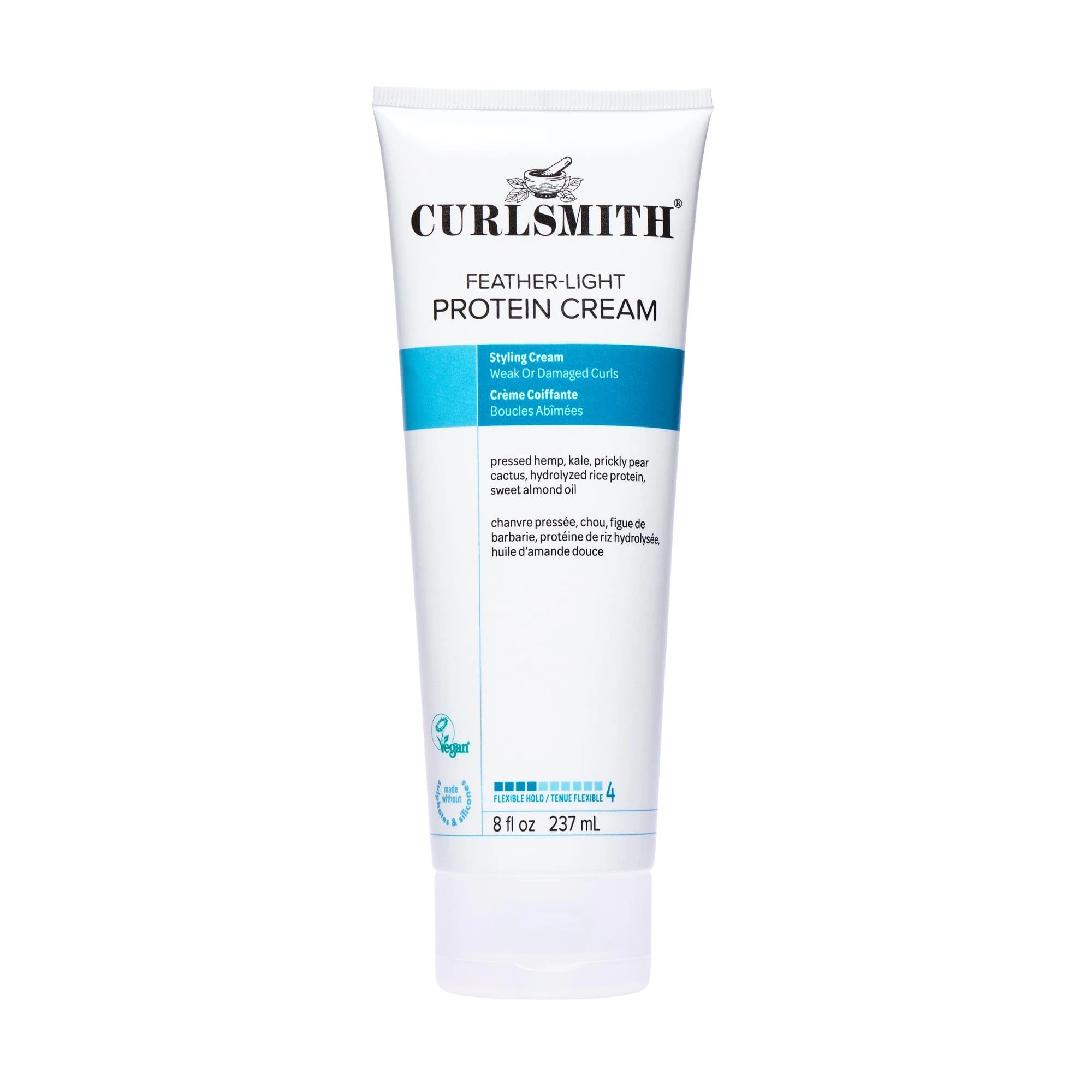 Curlsmith - Feather-Light Protein Cream, Hair Styling Cream for Weak, Damaged Curls, Medium Hold (237ml)