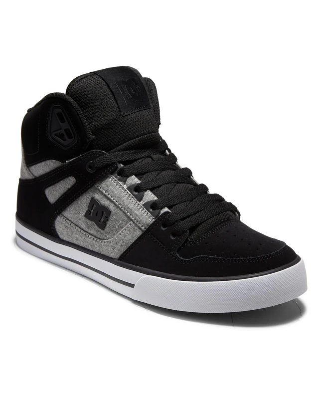 DC Shoes Pure High-Top - Leather High-Top Shoes for Men - Leather High-Top Shoes - Men - Black