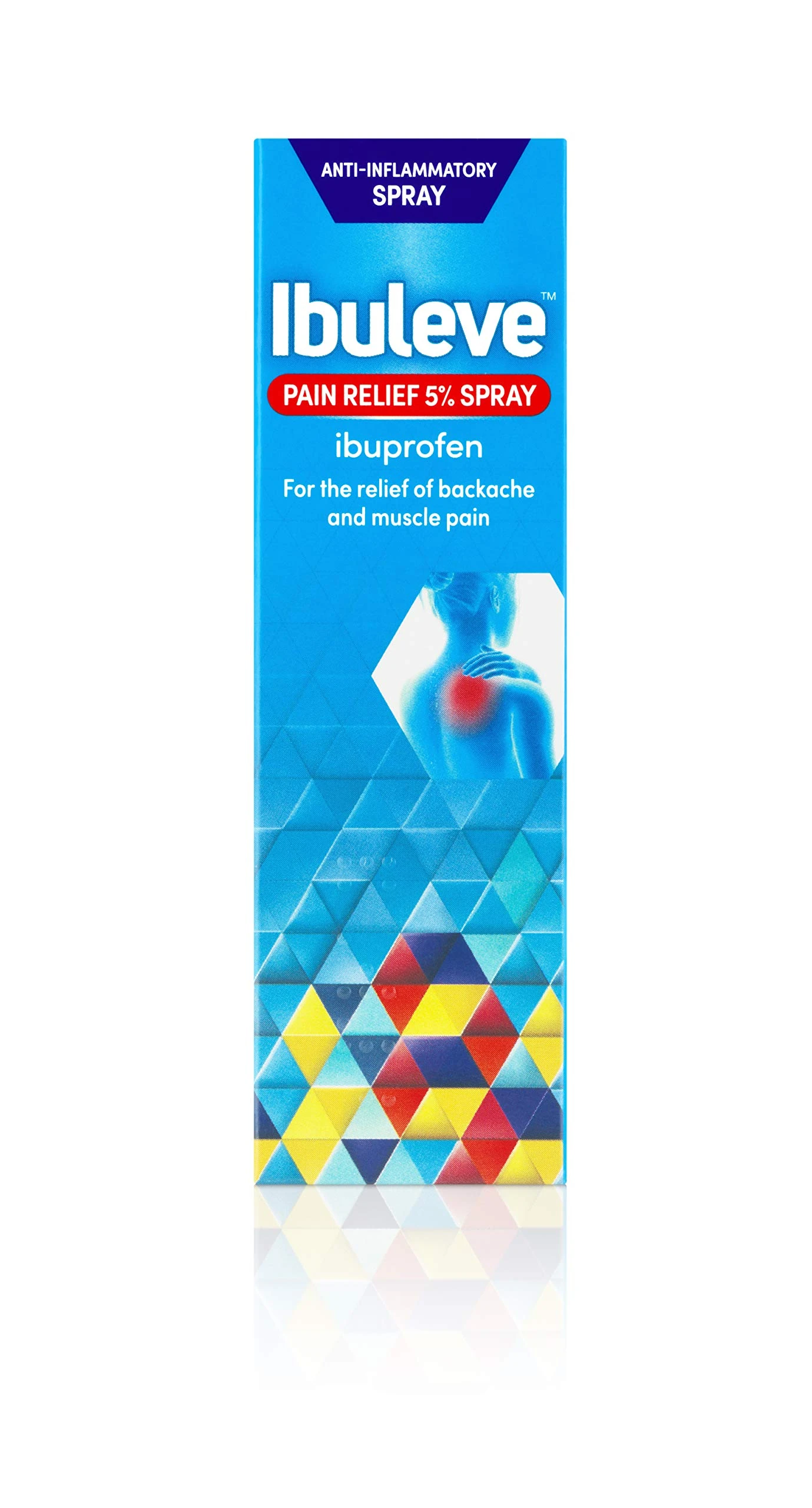 Ibuleve Pain Relief 5% Ibuprofen Spray, Anti-Inflammatory Relief for Joint Pain, Sprains, Backache, Muscular Pains and Sports Injuries, 35 ml