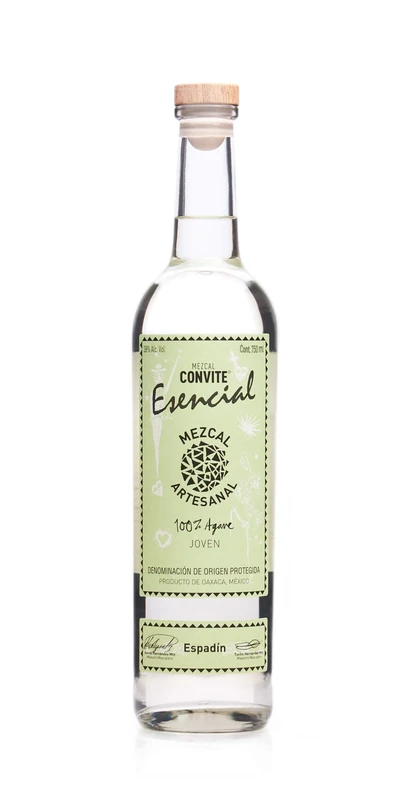 Convite Esencial Joven Mezcal 70cl, 40% ABV - Premium Mexican Mezcal, Artisanal Mescal - Oaxaca-Origin Tequila for neat cocktails, 100% Agave Tequila