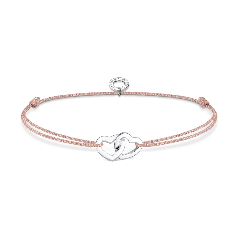 Thomas Sabo Bracelet hearts 925 Sterling Silver, Nylon