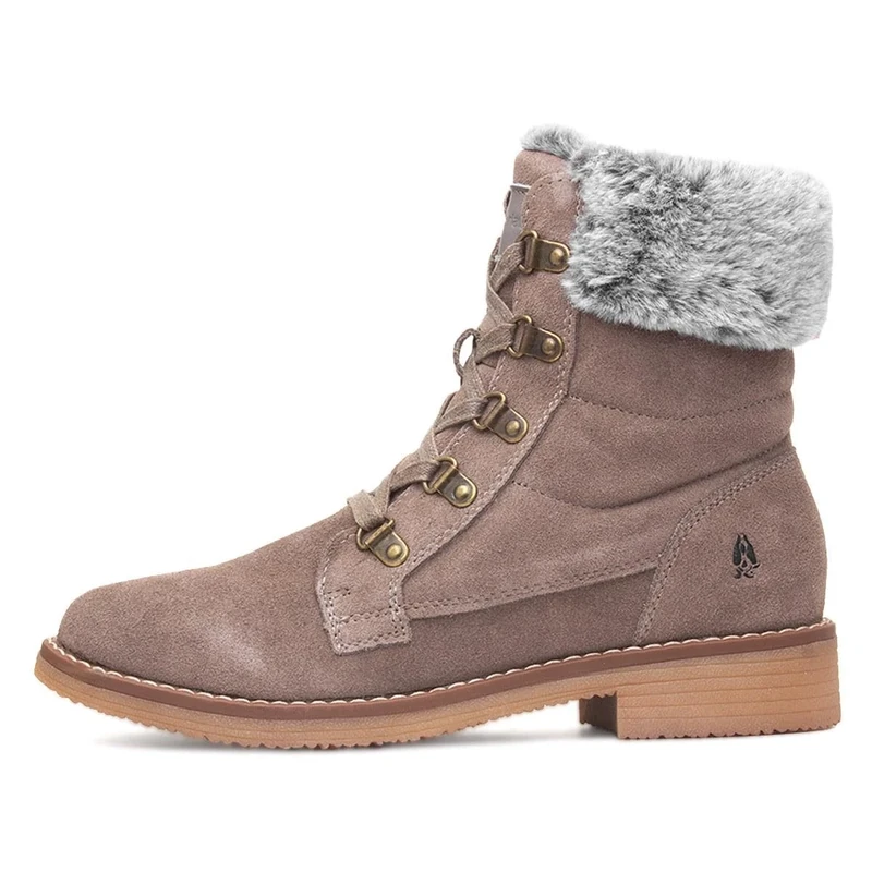 Hush Puppies Florence Mid Boot, Taupe, 6