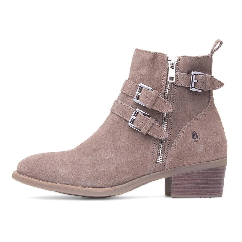 Hush Puppies Jenna Ankle Boot, Taupe, 7