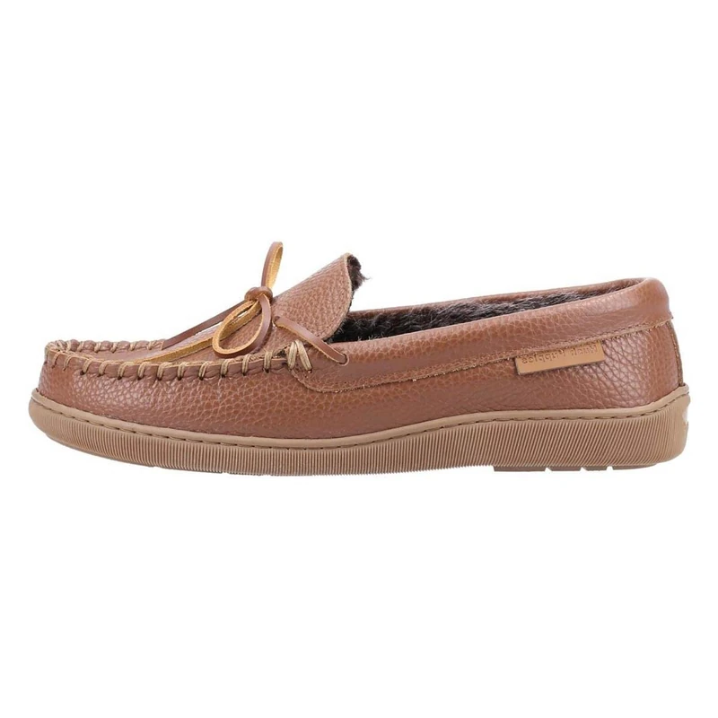 Ace Leather Slipper, Tan, 8