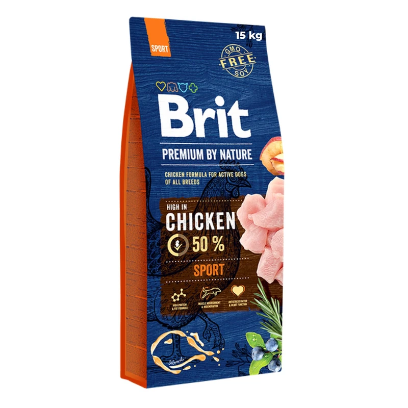BRIT Premium Natural Sport Chicken 15 kg