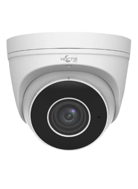 Noctis Pro 5MP External IP ONVIF Network CCTV Turret Camera With Starlight Technology 30m IR, Motorised Vari-focal Lens and Built in MIC - White