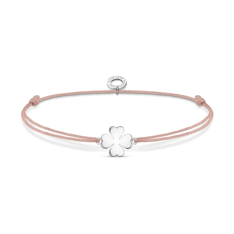 Thomas Sabo Bracelet cloverleaf 925 Sterling Silver, Nylon