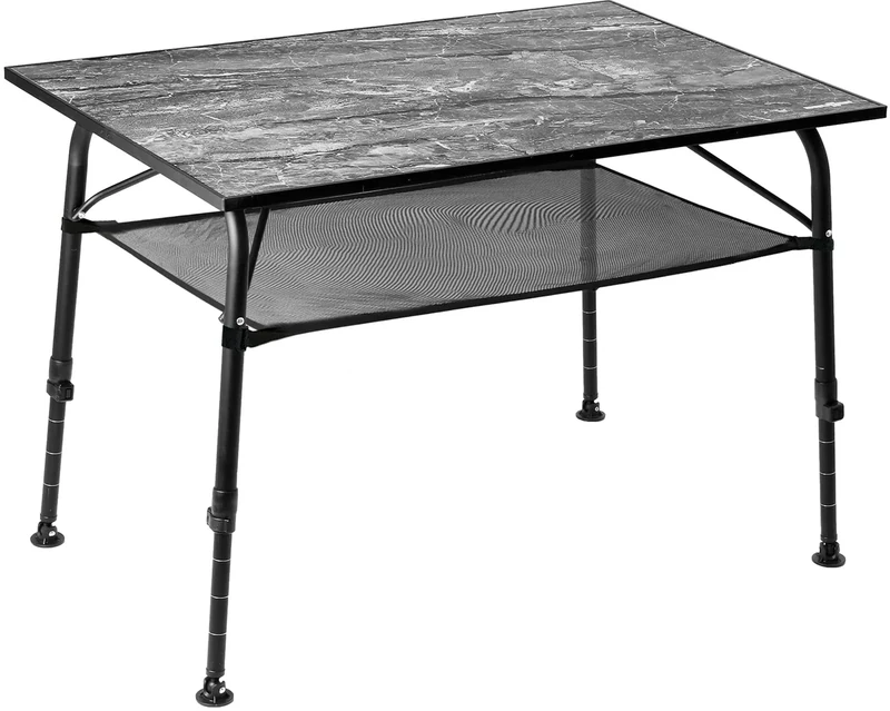 BRUNNER Folding and ultralight table for outdoor, camping, garden, aluminum terrace - ELU' 100 - weather-resistant to heat, robust with a load capacity of up to 30 kg