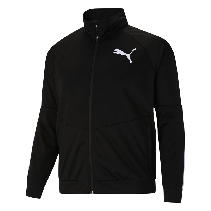 PUMA Men's Contrast Jacket 2.0 Black Whit, XXL