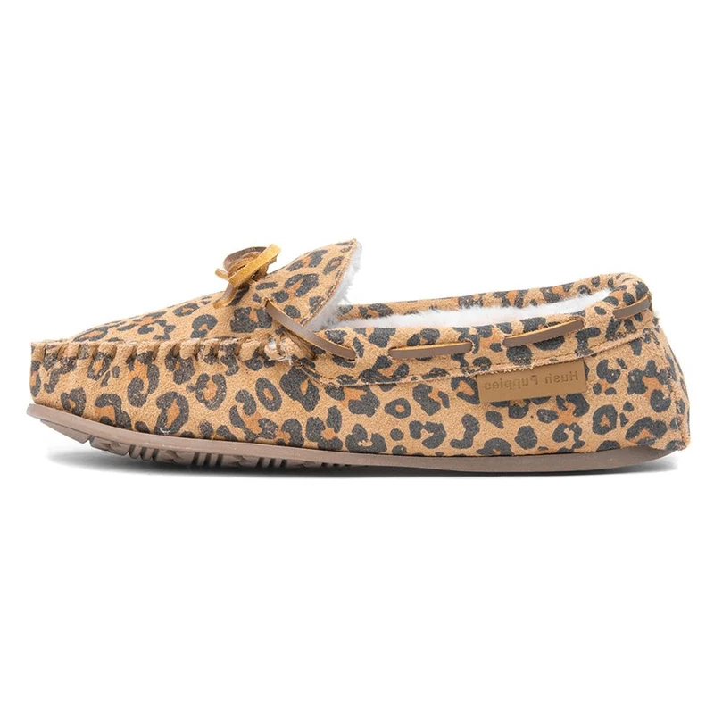 Hush Puppies Womens Allie Slipper, Leopard, 8 UK