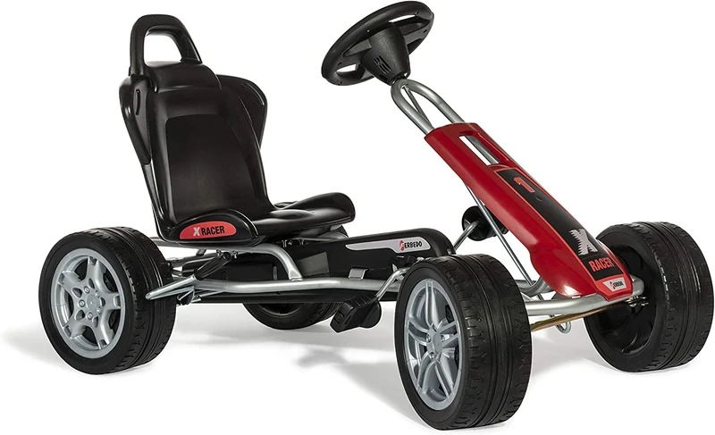 Ferbedo Go X-Racer (go-kart/kart in red/black with plastic tyres, from approx. 3-8 years) 104000
