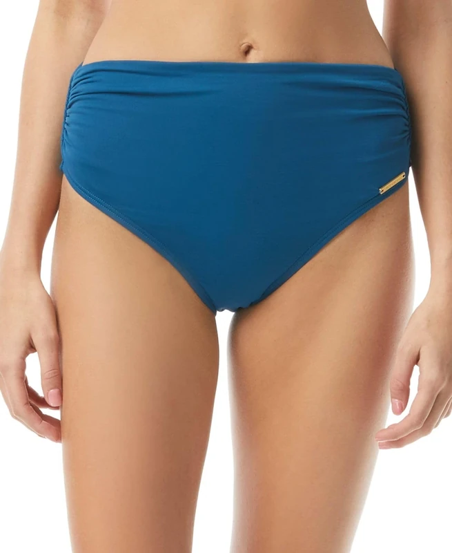 Vince Camuto Solid Convertible High-Waist Bottoms - blue - Large