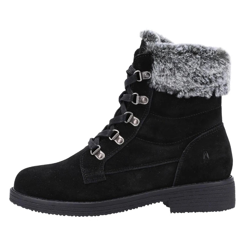 Hush Puppies Women's Florence Mid Calf Boot, Black, 5 UK