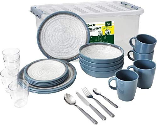 Tuscany 980946918 Melamine Crockery Set 36 Pieces - Image 1