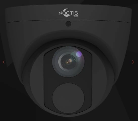 Noctis Pro 4MP External IP ONVIF Network CCTV Turret Camera With Starlight Technology 30m IR, 4mm Fixed Lens and Built in MIC - Black