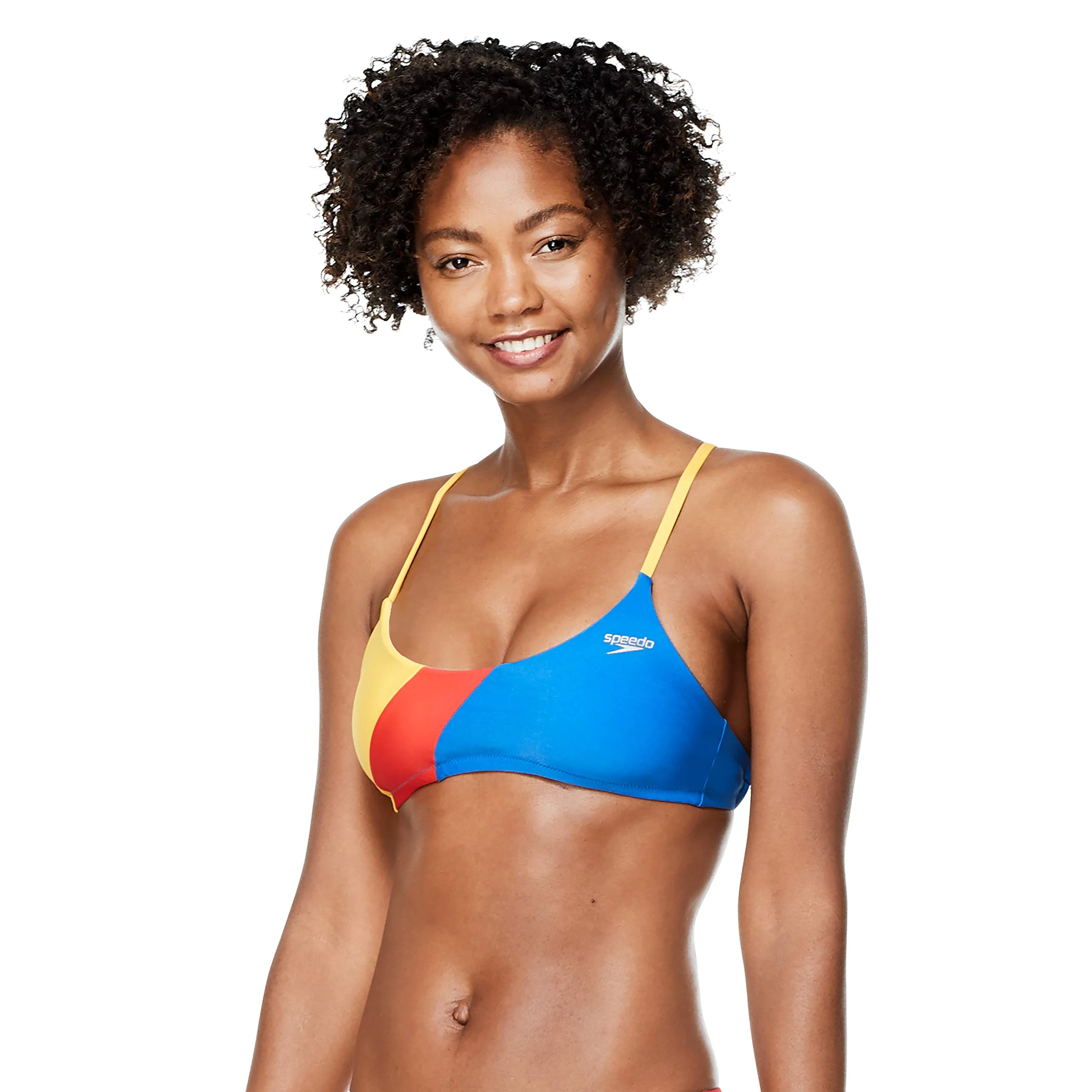 Speedo Women's Swimsuit Top Bikini Endurance Tie Back Demi