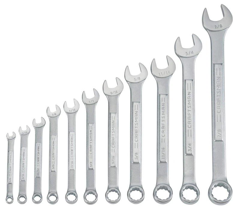 Craftsman CMMT87018 11PC SAE Raised Panel Wrench Set